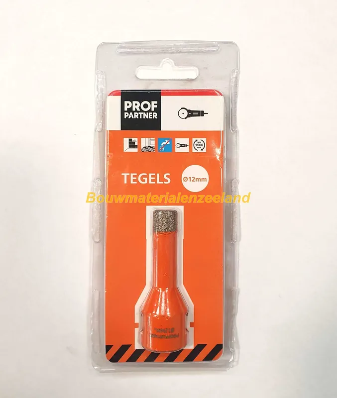ProfPartner tegelboor droog 12mm M14 aansluiting voor haakse slijper