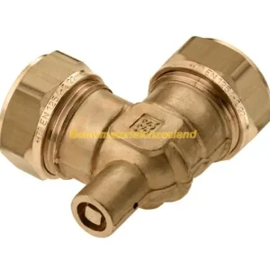 BONFIX knel messing knie met ontl. 22 x 22 mm