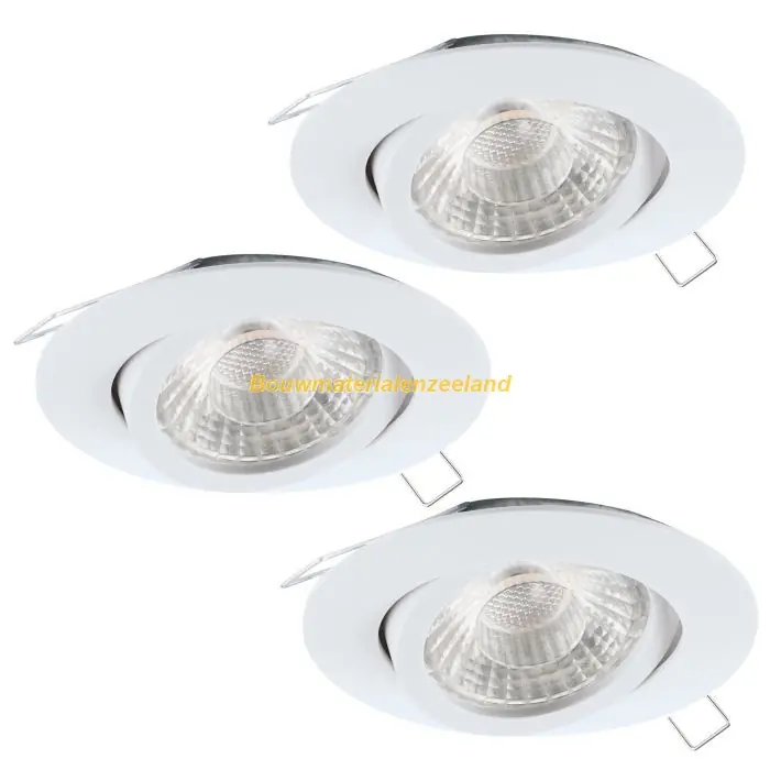 EGLO LED Inbouw set 3-L TEDO GU10 kantelbaar stepdimming wit