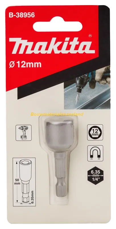 Makita Dop 12x50mm Magnetisch