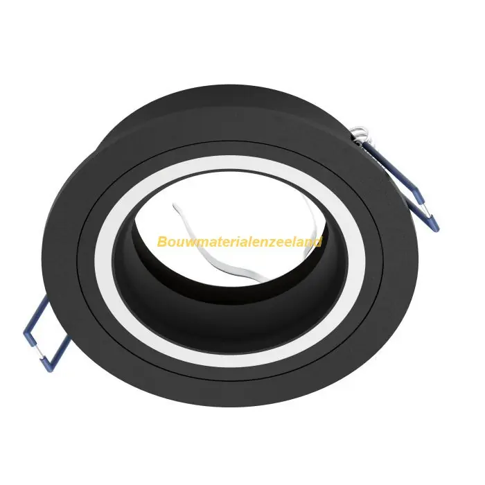 INB.SPOT/1 CAROSSO GU10 93MM ZWART/WIT
