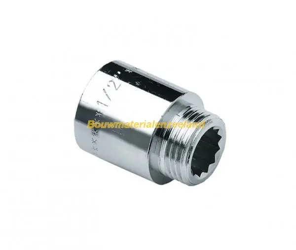 BONFIX Kraanverlengstuk 3/4 inch x25 mm chroom