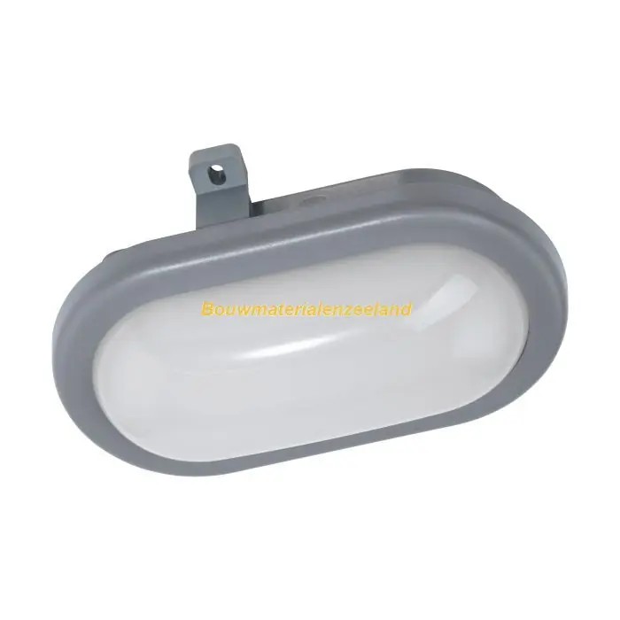 EGLO LED Wand/plafondlamp PESCOLLA IP65 rond gijs/wit