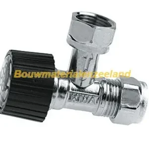 BONFIX Hoekstopkraan 3/8"x12 knel vernikkeld