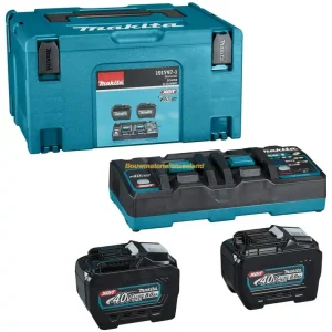 Makita Startset XGT lader DC40RB + 2x accu BL4080F