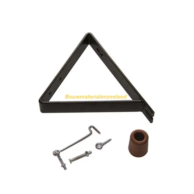 Deurvanger + bevestigings materiaal 55gr. zwart