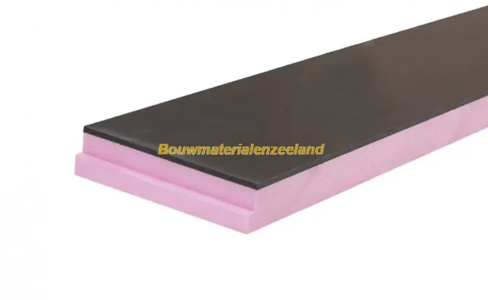 Kantplank 8 mm + 60 mm XPS antraciet 1250x250 mm