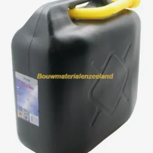 Jerrycan met tuit 20 Liter - Zwart, geschikt voor brandstof