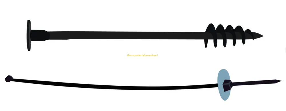 Montageset hoek tbv funderings kist ( 1 set per hoek )
