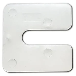 Uitvulplaatjes kunststof 1 mm transparant, doos á 480 stuks
