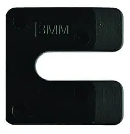 Uitvulplaatjes kunststof 3 mm zwart, doos á 192 stuks