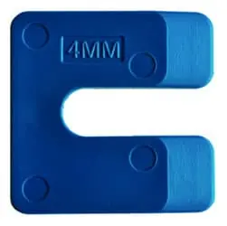 Uitvulplaatjes kunststof 4 mm blauw, doos á 144 stuks