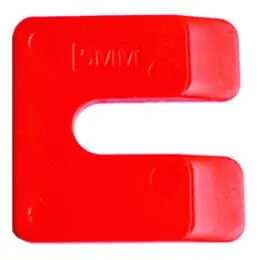 Uitvulplaatjes kunststof 5 mm rood, doos á 144 stuks
