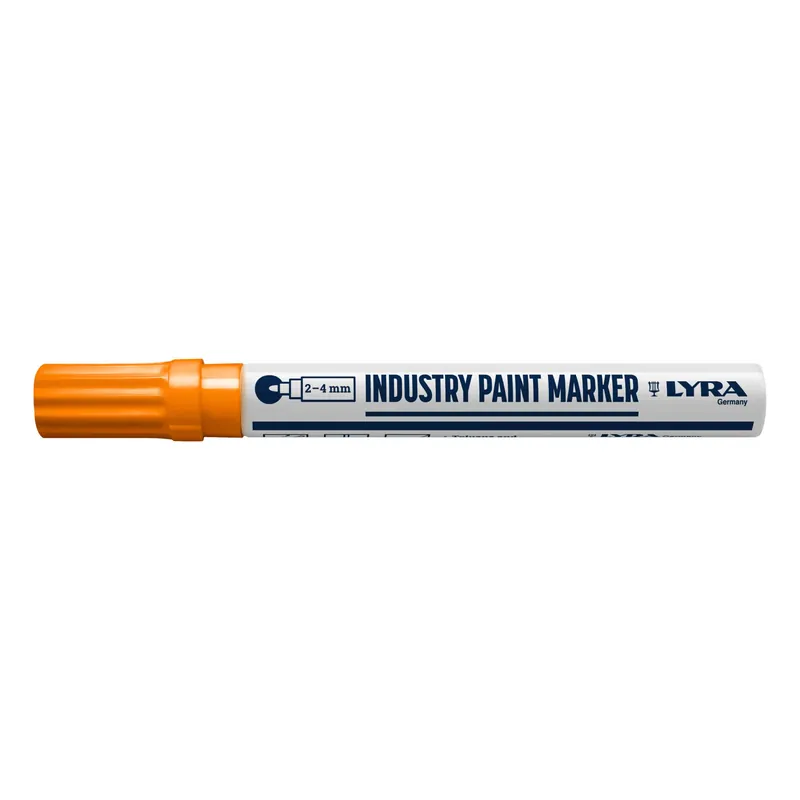 Verfstift Industrie, punt 2-4 mm Oranje