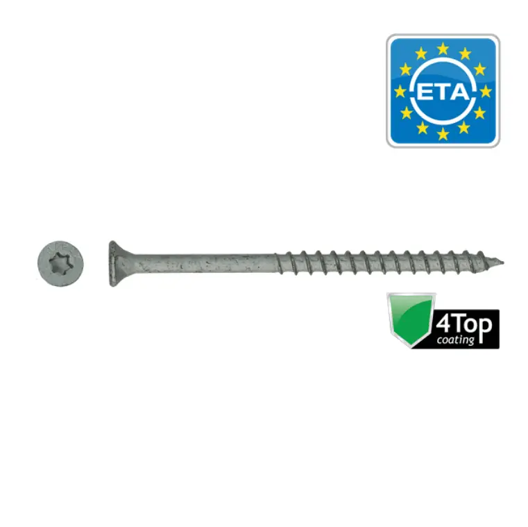 Universele houtschroef HAPAX VZK-T 4,00×60 4Top