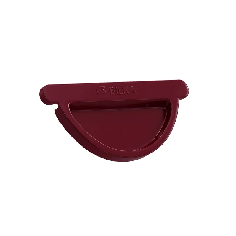 BILKA GLOSSY Eindkap dakgoot | 150mm | RAL 3005 Wijnrood | Tweezijdig glossy gecoat