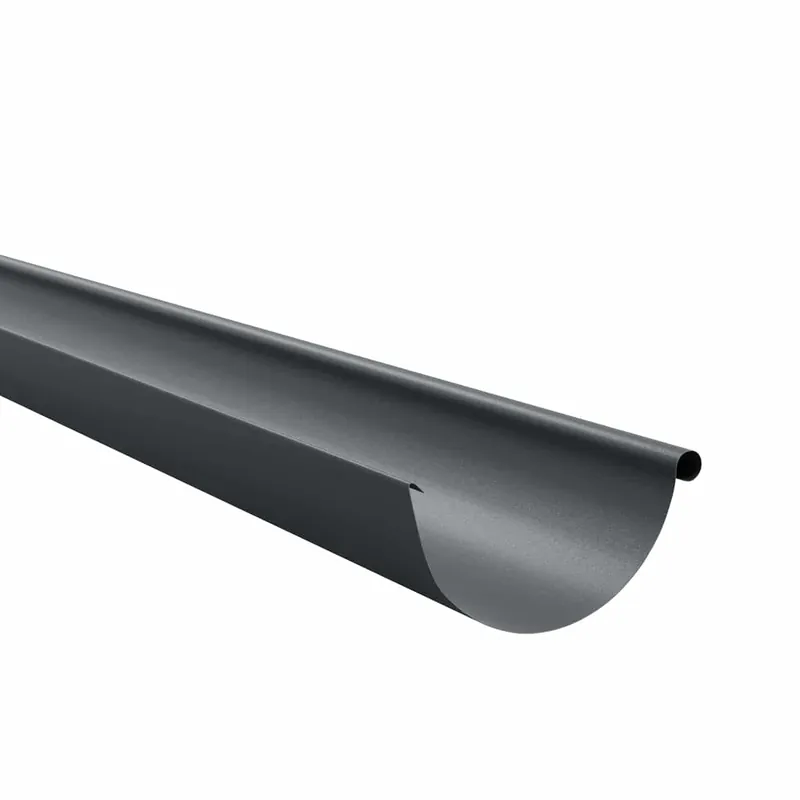BILKA MAT Dakgoot | 125mm | 2 m | RAL 7024 Grafietgrijs | Tweezijdig mat gecoat