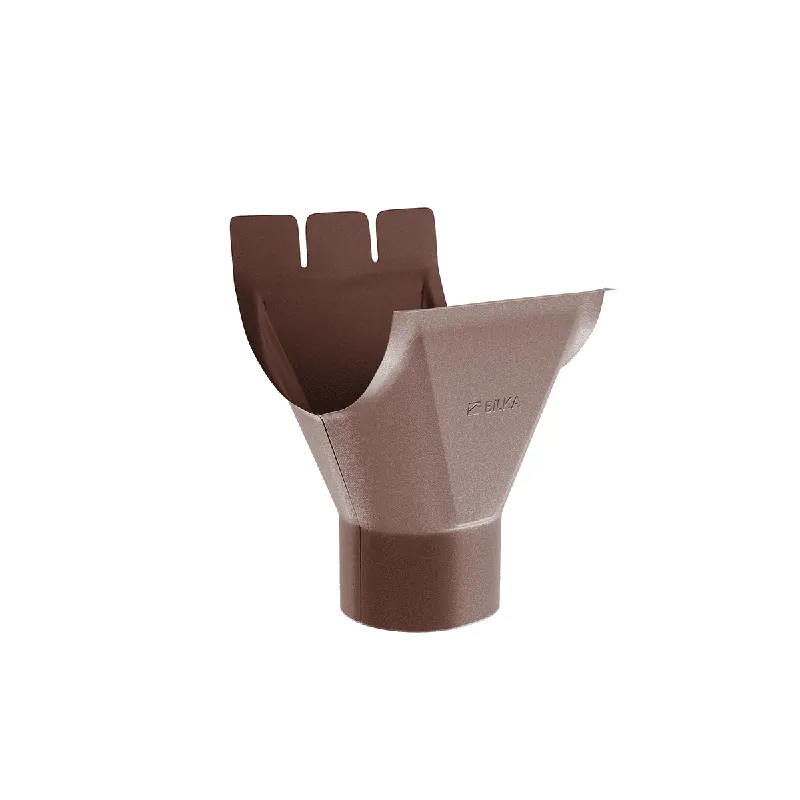 BILKA MAT Gootuitloop | 125/90mm | RAL 8017 Chocoladebruin | Tweezijdig mat gecoat