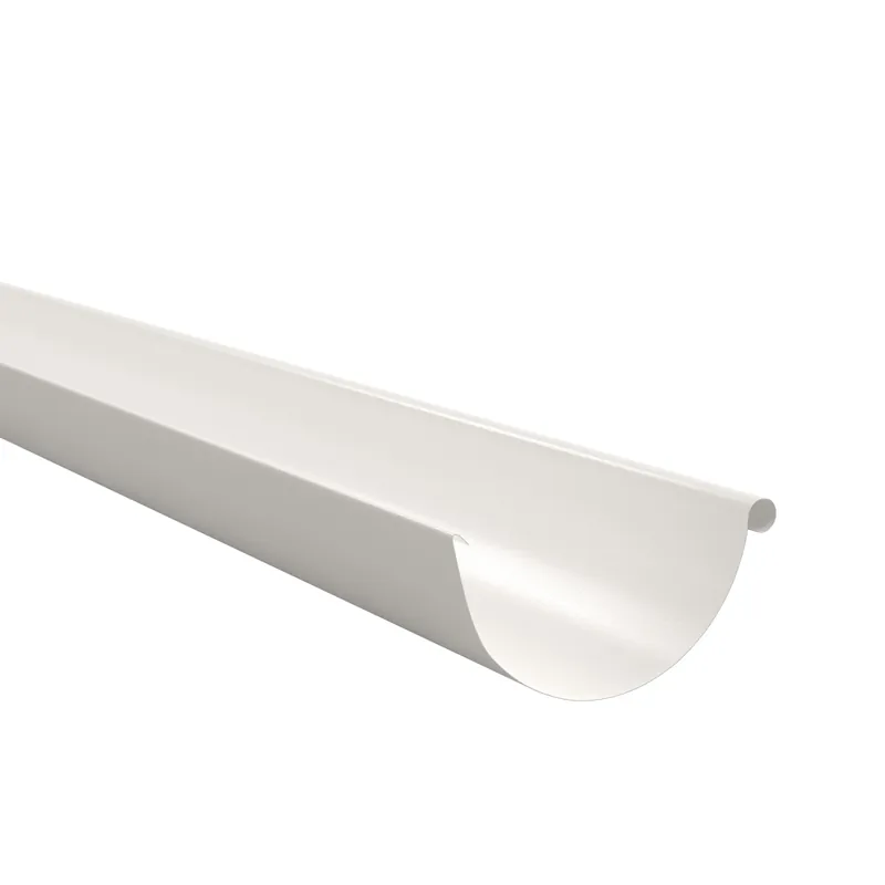 BILKA GLOSSY Dakgoot | 125mm | 2 m | RAL 9010 Wit | Tweezijdig glossy gecoat