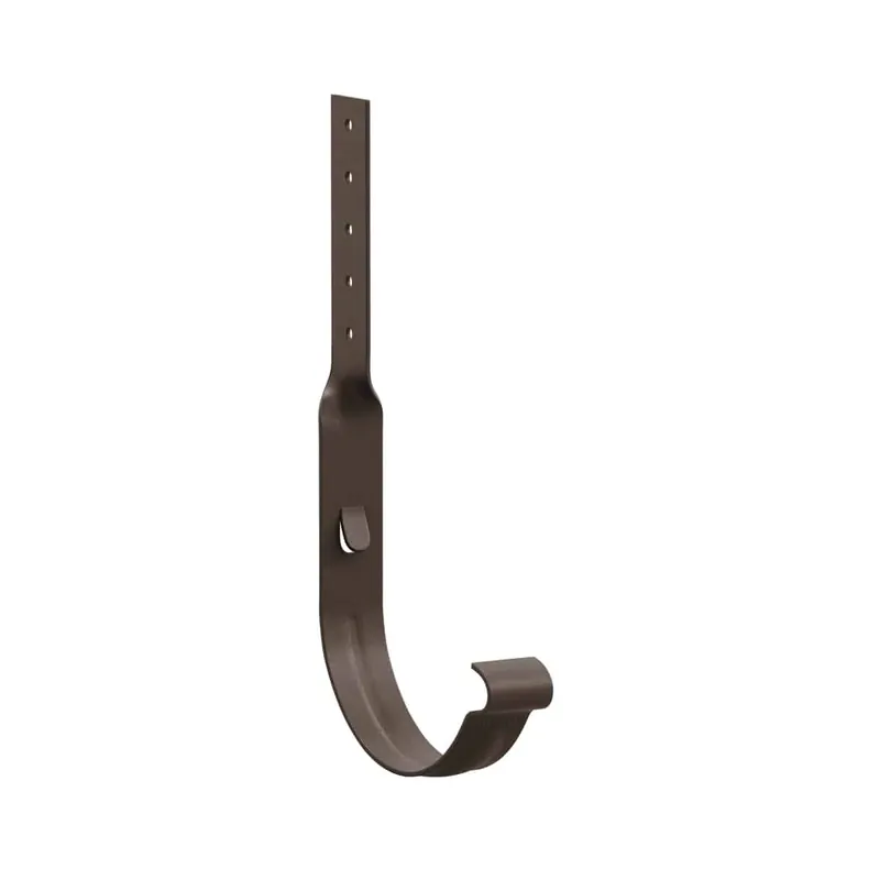 BILKA MAT Goothaak gedraaid | 125mm | RAL 8019 Grijsbruin | Tweezijdig mat gecoat