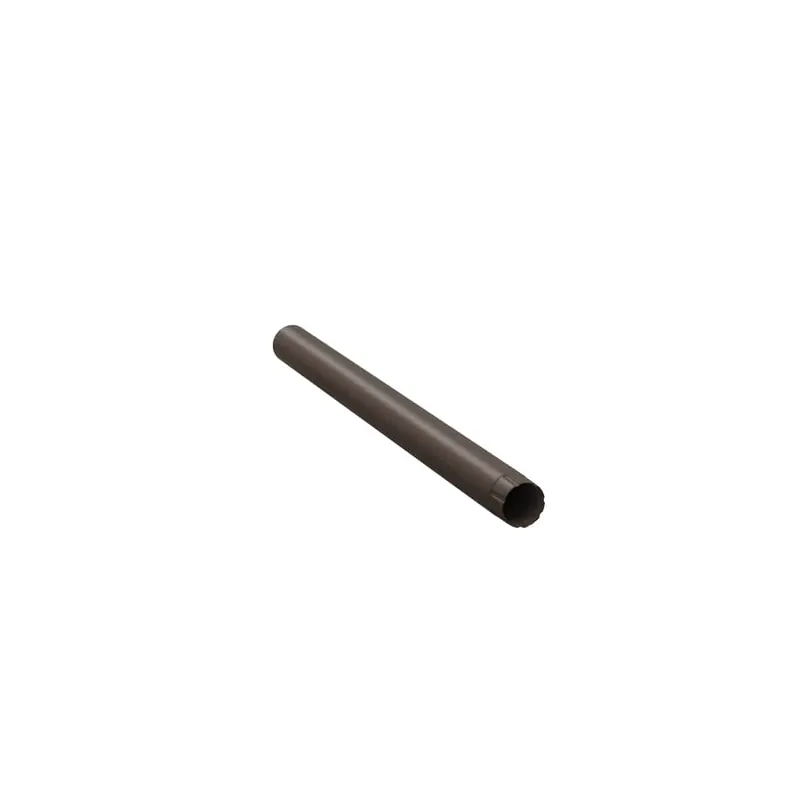 BILKA MAT Verlengstuk regenpijp | 100mm | 1 m | RAL 8019 Grijsbruin | Tweezijdig mat gecoat