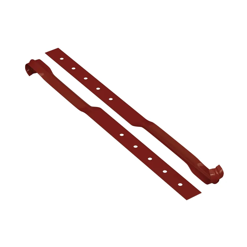 BILKA GLOSSY Gootflens | 125mm | RAL 3009 Roestrood | Tweezijdig glossy gecoat