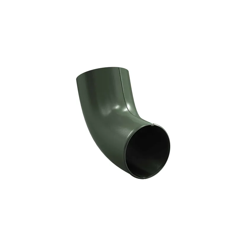 BILKA GLOSSY Regenpijp uitloop | 100mm | RAL 6020 Chroomgroen | Tweezijdig glossy gecoat