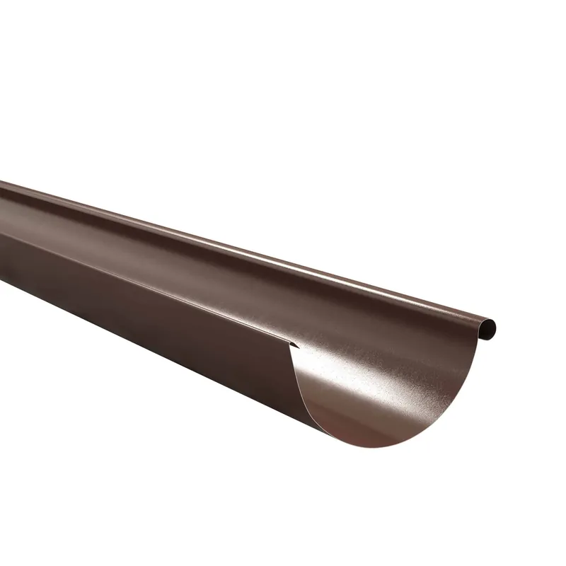 BILKA GLOSSY Dakgoot | 150mm | 2 m | RAL 8017 Chocoladebruin | Tweezijdig glossy gecoat