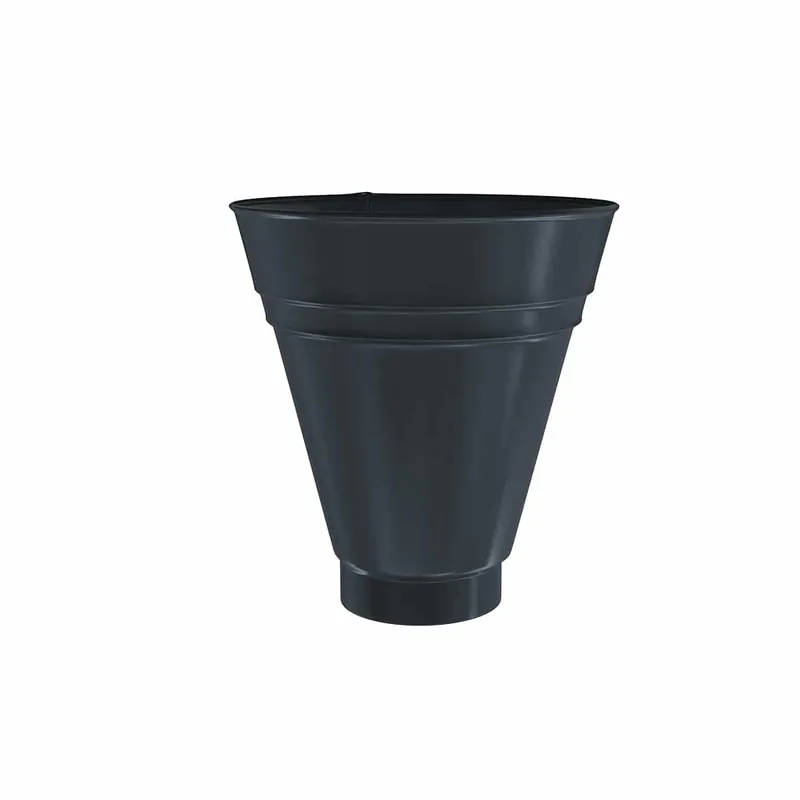 BILKA GLOSSY Opvangtrechter | 100mm | RAL 7016 Antracietgrijs | Tweezijdig glossy gecoat