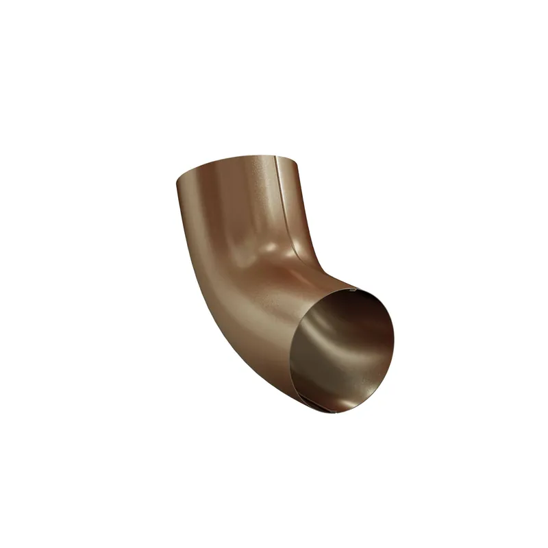 BILKA GLOSSY Bocht 60gr | 100mm | RAL 8003 Kleibruin | Tweezijdig glossy gecoat