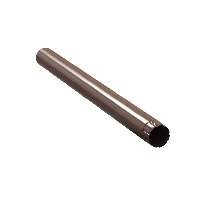 BILKA GLOSSY Verlengstuk regenpijp | 100mm | 1 m | RAL 8017 Chocoladebruin | Tweezijdig glossy gecoat