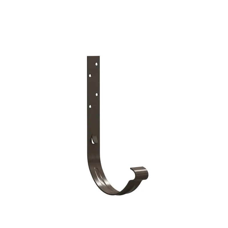 BILKA GLOSSY Goothaak 160mm | 150mm | RAL 8019 Grijsbruin | Tweezijdig glossy gecoat