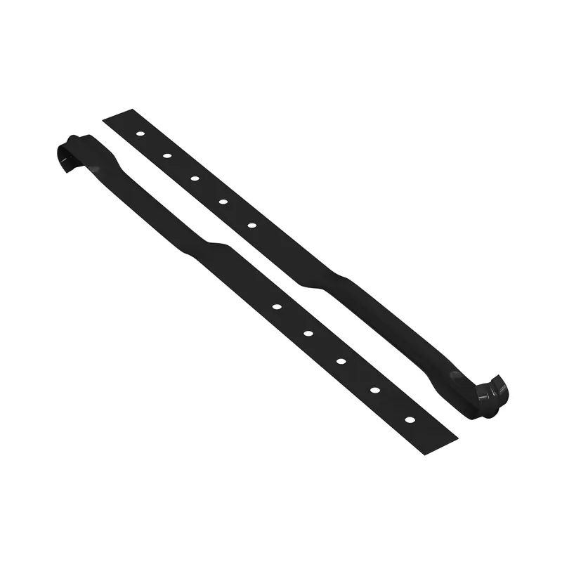BILKA GLOSSY Gootflens | 125mm | RAL 9005 Zwart | Tweezijdig glossy gecoat