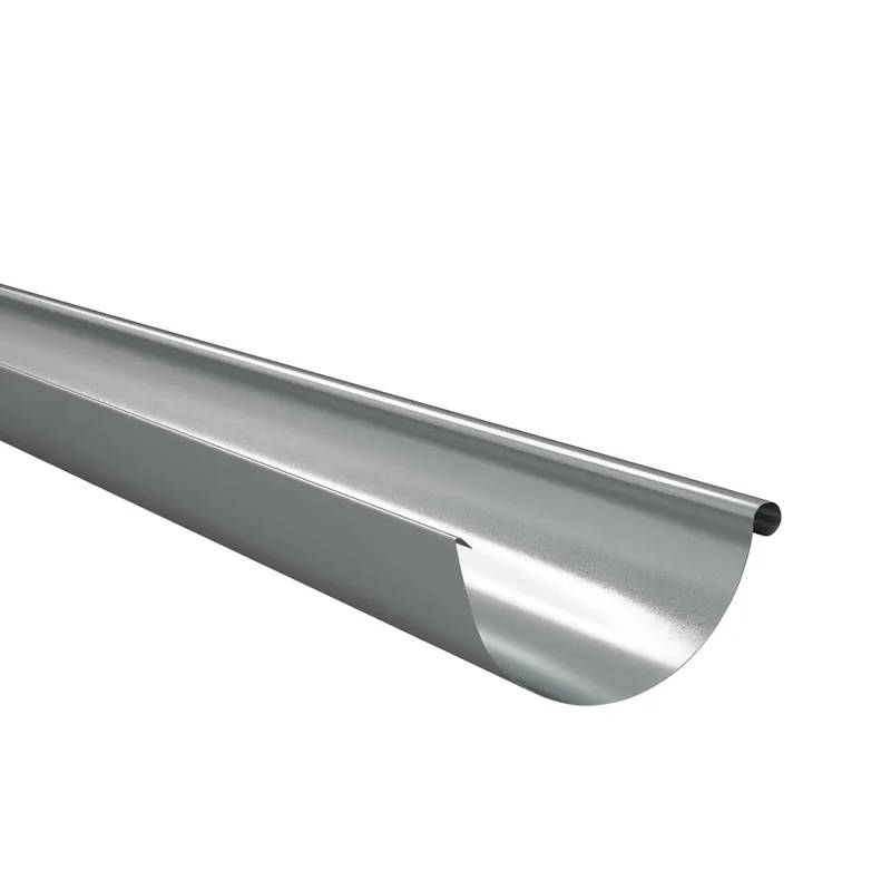 BILKA GLOSSY Dakgoot | 150mm | 4 m | RAL 9006 Zilverkleur | Tweezijdig glossy gecoat