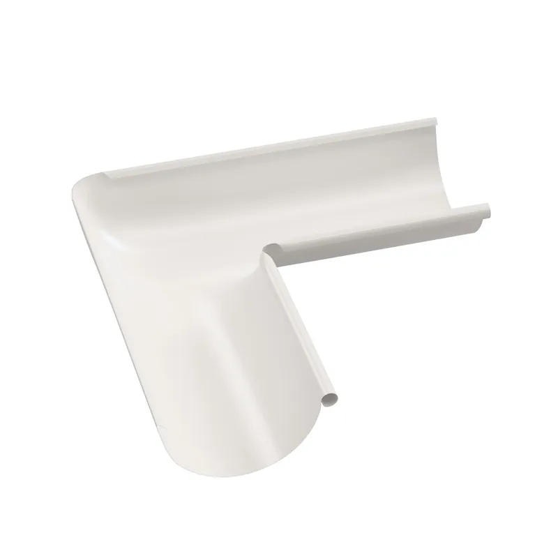 BILKA GLOSSY Binnenhoek dakgoot | 125mm | RAL 9010 Wit | Tweezijdig glossy gecoat