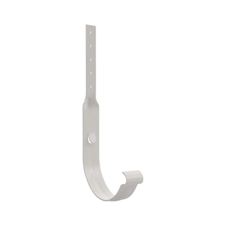 BILKA GLOSSY Goothaak gedraaid | 125mm | RAL 9010 Wit | Tweezijdig glossy gecoat