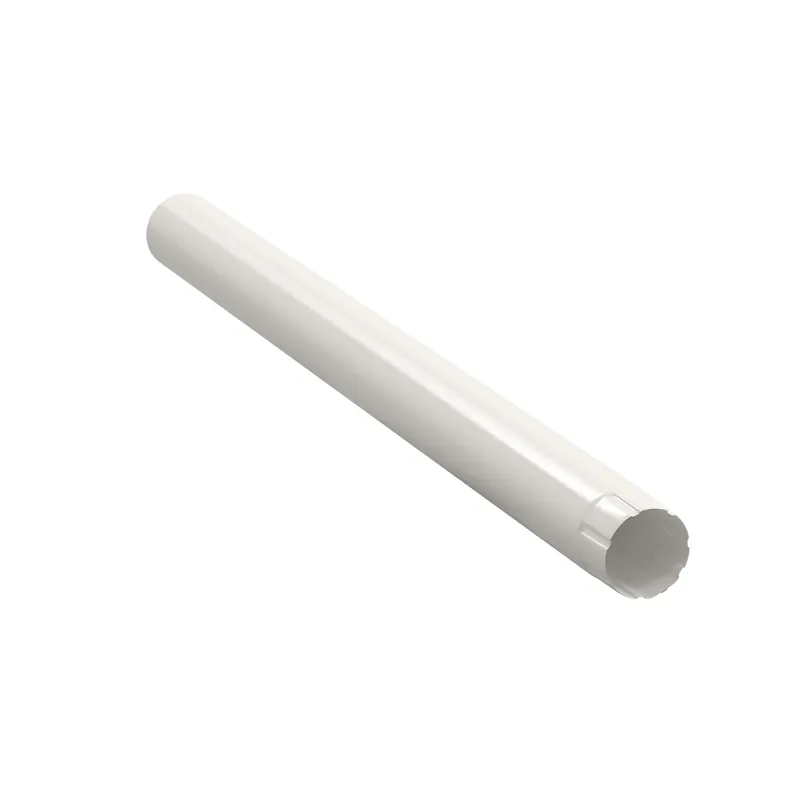 BILKA GLOSSY Verlengstuk regenpijp | 100mm | 1 m | RAL 9010 Wit | Tweezijdig glossy gecoat