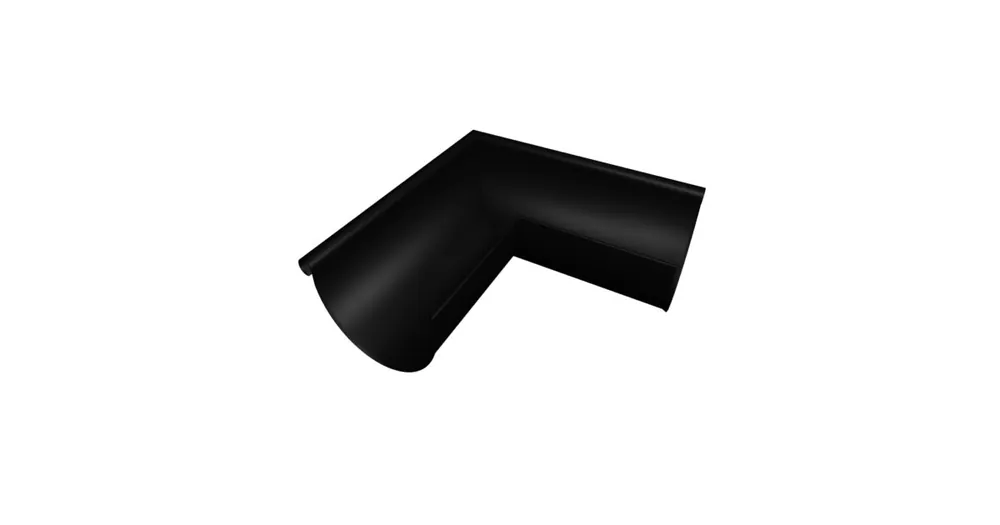 mastgoot aluminium zwart, binnenhoek