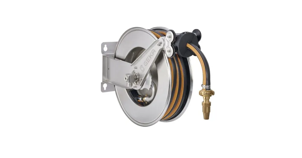 Geka plus RVS automatische slanghaspel, EA15GSK