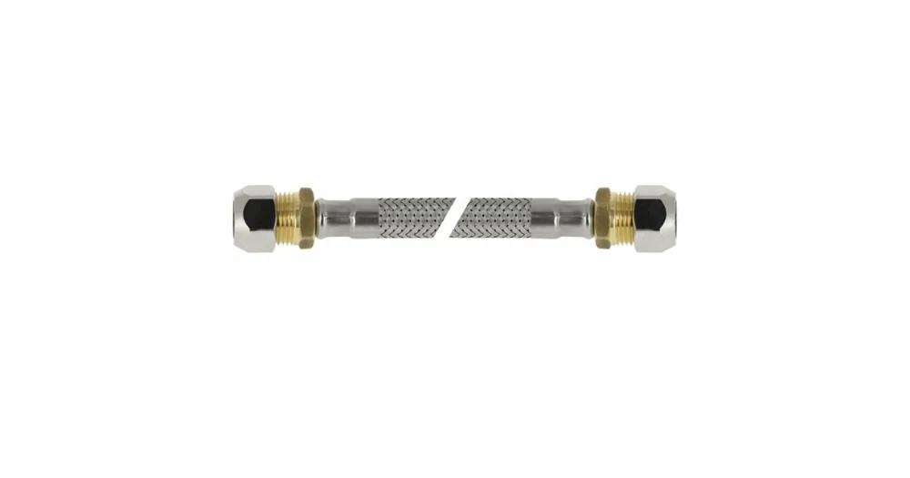 Bonfix flexibele rvs aansluitslang 50 cm, 2x knel