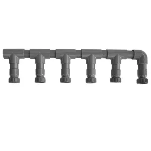 pvc verdeler, 6-weg