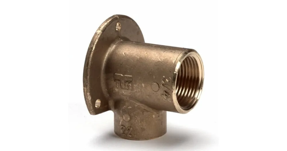 Bonfix messing soldeerfitting muurplaat laag, soldeer x binnendraad