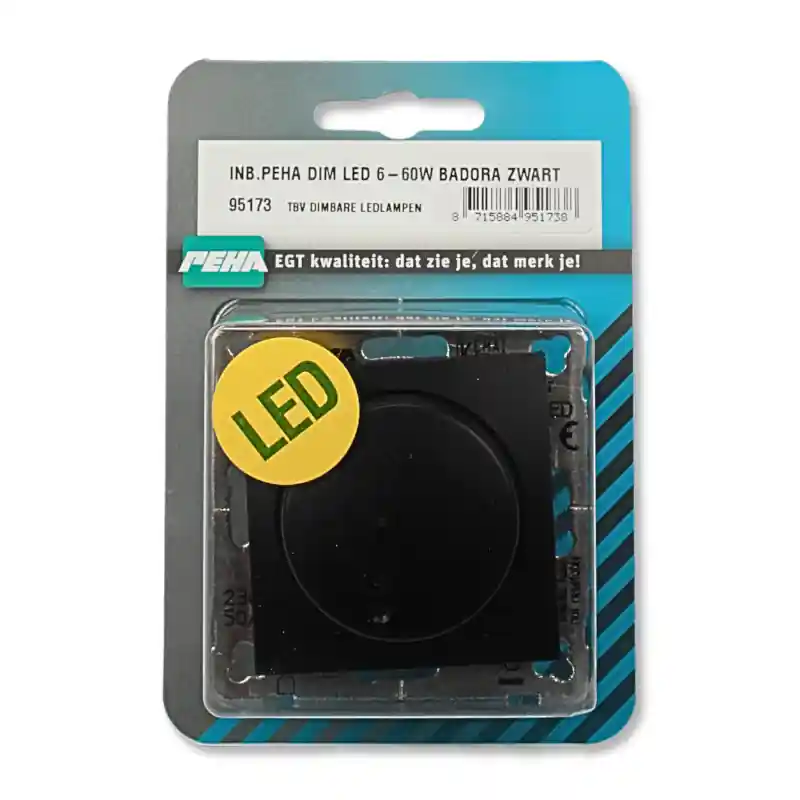 INB.PEHA DIM LED 6-60W BADORA ZWART
