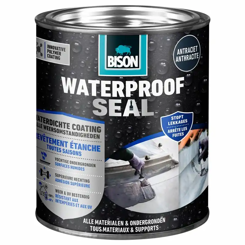 BISON WATERPROOF SEAL ANTRACIET 1 KG NL/FR