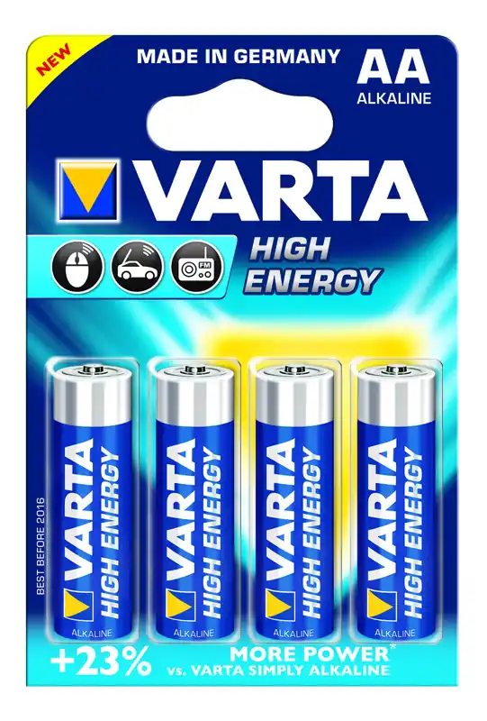 VARTA BATTERIJ ALKALINE HIGH E BLIS LR06/AA