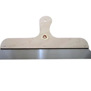 PLEISTERMES RVS MET HOUTEN HANDVAT 600MM