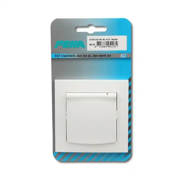 INBOUW PEHA WAND CONTACT DOOS ENKEL RA MET KLEP BADORA