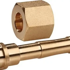 SLANGAANSLUITING MESSING G 3/8 INCH LW 9 TECWERK
