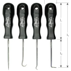 ATHLET RVS HAAK ROND MET GREEP, ø3,5X90