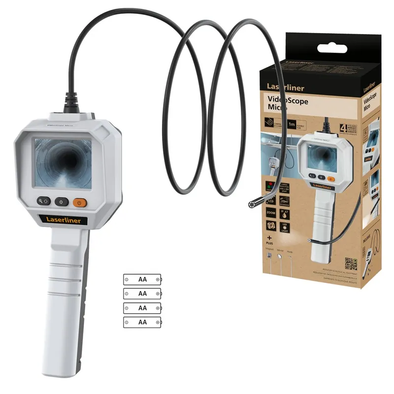 VIDEOSCOOP MICRO (5MM; 0,75 M 2,4"640X480 CAMERA 4X AA